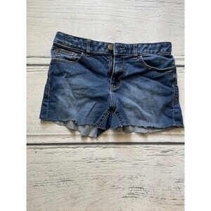 Gap girls stretch midi denim shorts